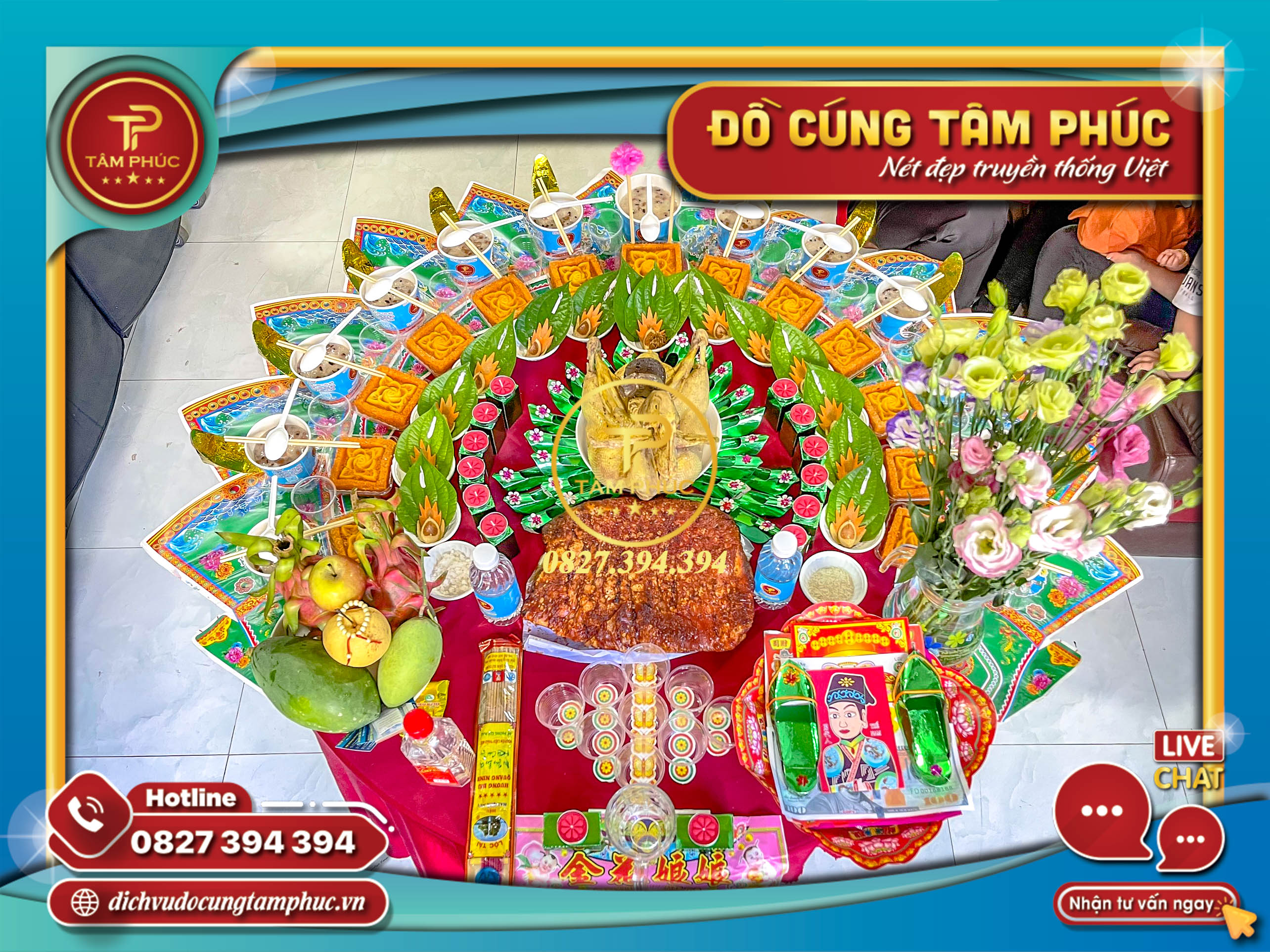 Mâm cúng căn 3,6,9,12 tuổi cho các bé trọn gói.